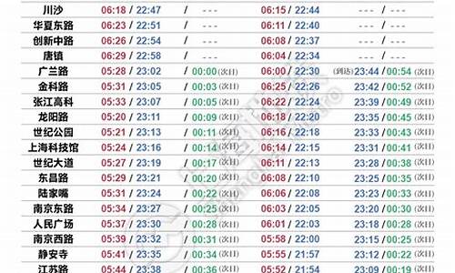 上海列车最新时刻表_上海列车最新时刻表查